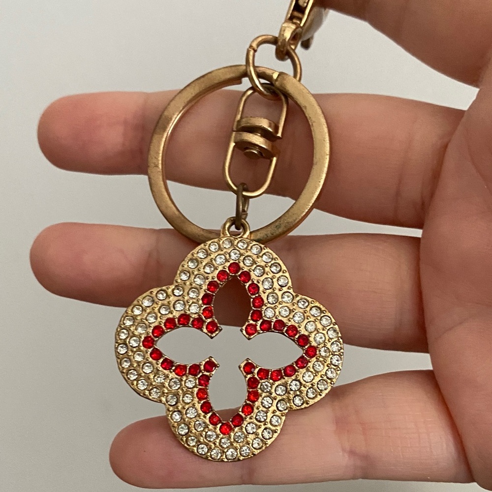 Gold and Red Keychain Accessory - Picture 2 of 3